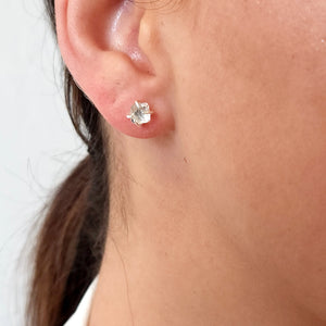 Tiny Raw Herkimer Earrings