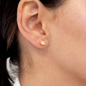 Tiny Raw Herkimer Earrings