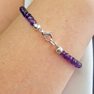 Amethyst and Peridot Bracelet