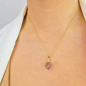 Raw Red Ruby Necklace