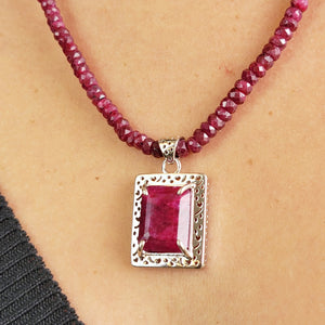 Genuine Ruby Classy Necklace