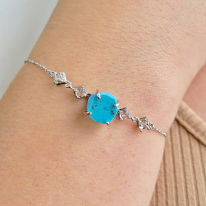Raw Turquoise Bracelet and Ring Set