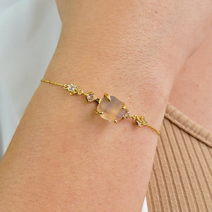 Raw Rainbow Fluorite Jewelry Set