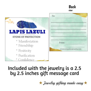 Raw Lapis Lazuli Chain Bracelet