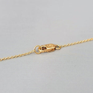 18k Gold Real Citrine Heart Necklace - Uniquelan Jewelry