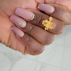 Raw Imperial Topaz Statement Ring - Uniquelan Jewelry