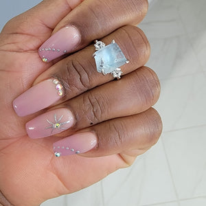 Raw Blue Topaz Ring - Uniquelan Jewelry