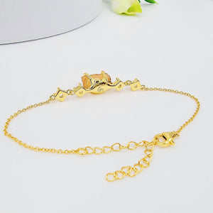 Raw Imperial Topaz Chain Bracelet - Uniquelan Jewelry
