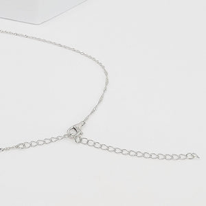 Raw Swiss Blue Topaz Necklace - Uniquelan Jewelry