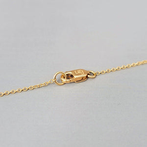18k Gold Real Garnet Heart Necklace - Uniquelan Jewelry