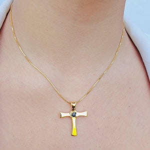 Real Diamond Cross Necklace - Uniquelan Jewelry