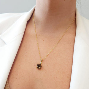 Raw Smoky Quartz Necklace - Uniquelan Jewelry
