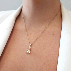 Raw Clear Quartz Crystal Necklace - Uniquelan Jewelry