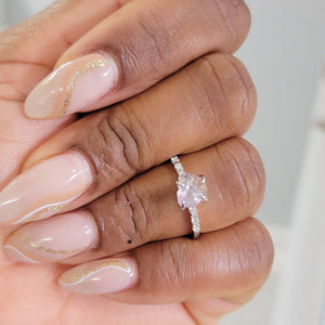 Ametrine Crystal Tiny Ring - Uniquelan Jewelry