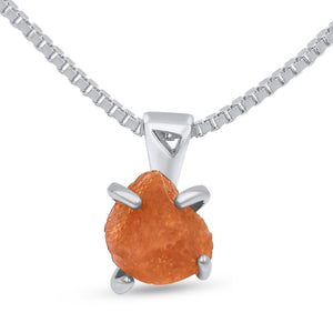 Authentic Raw Sunstone Necklace - Uniquelan Jewelry