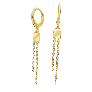Double Chain Drop Earrings - Uniquelan Jewelry