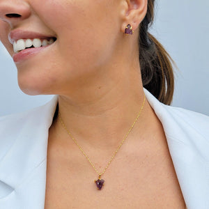 Genuine Raw Alexandrite Pendant Necklace - Uniquelan Jewelry