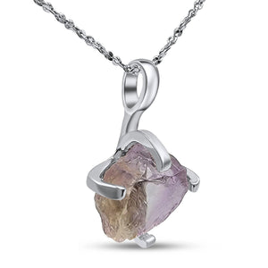 Genuine Raw Ametrine Necklace - Uniquelan Jewelry