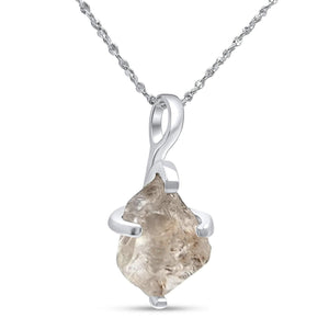 Genuine Raw Herkimer Diamond Necklace - Uniquelan Jewelry