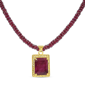 Genuine Ruby Classy Necklace - Uniquelan Jewelry
