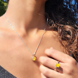 Genuine Sapphire Heart Jewelry Set - Uniquelan Jewelry