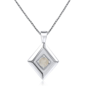 Natural Moonstone Pendant Necklace - Uniquelan Jewelry