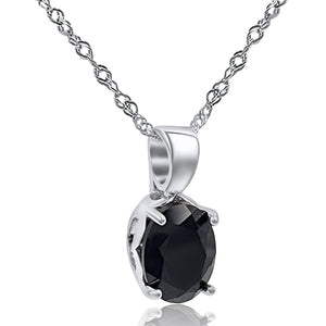 Natural Onyx Heart Necklace - Uniquelan Jewelry