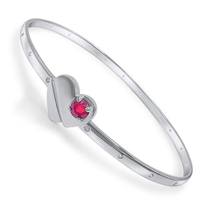 Natural Ruby Heart Bracelet - Uniquelan Jewelry