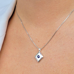 Natural Sapphire Pendant Necklace - Uniquelan Jewelry