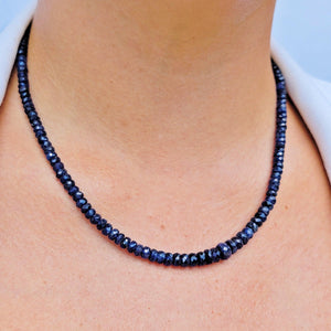 Natural Sapphire Strand Necklace - Uniquelan Jewelry
