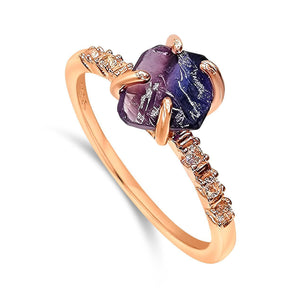 Raw Alexandrite Dainty Ring - Uniquelan Jewelry
