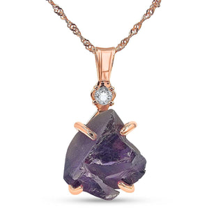 Raw Alexandrite Necklace - Uniquelan Jewelry