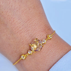 Raw Ametrine Chain Bracelet - Uniquelan Jewelry