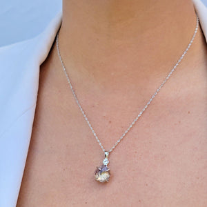 Raw Ametrine Crystal Necklace - Uniquelan Jewelry