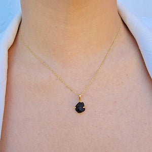 Raw Black Tourmaline Jewelry Set - Uniquelan Jewelry