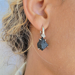 Raw Black Tourmaline Necklace Set - Uniquelan Jewelry