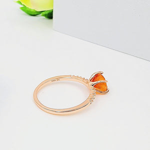 Raw carnelian Dainty Ring - Uniquelan Jewelry