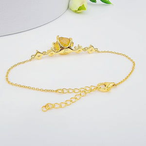 Raw Citrine Chain Bracelet - Uniquelan Jewelry