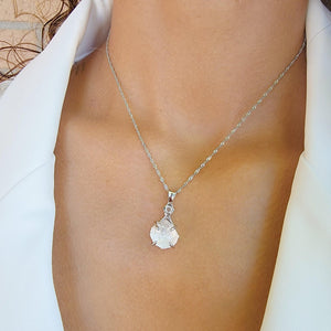 Raw Clear Quartz Crystal Necklace - Uniquelan Jewelry