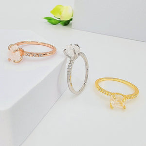 Raw Clear Quartz Ring - Uniquelan Jewelry