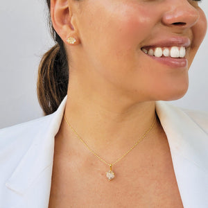 Raw Herkimer Diamond Necklace Set - Uniquelan Jewelry