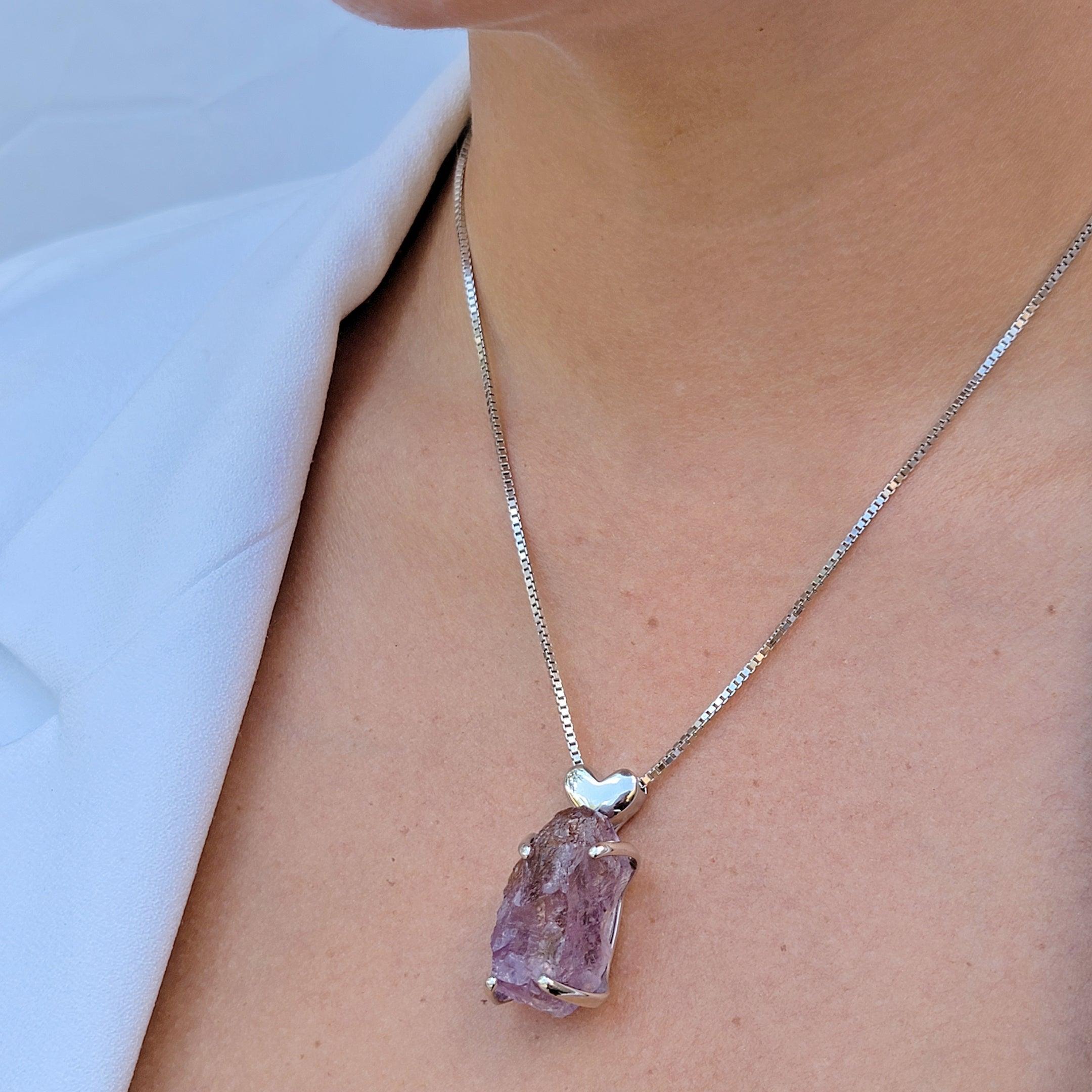 Raw Large Ametrine Necklace Uniquelan Jewelry - Main Image