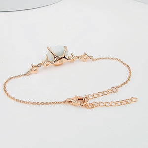 Raw Larimar Chain Bracelet - Uniquelan Jewelry