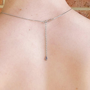 Real Aquamarine Bezel Necklace - Uniquelan Jewelry