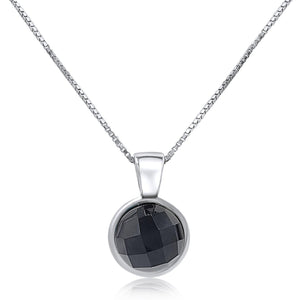 Real Onyx Bezel Necklace - Uniquelan Jewelry