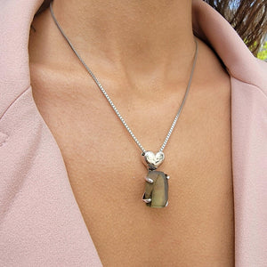 Real Raw Large Labradorite Necklace - Uniquelan Jewelry