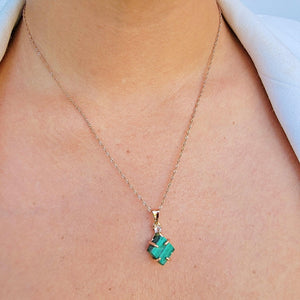 Real Raw Malachite Necklace - Uniquelan Jewelry