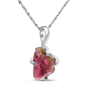 Watermelon Tourmaline Necklace - Uniquelan Jewelry