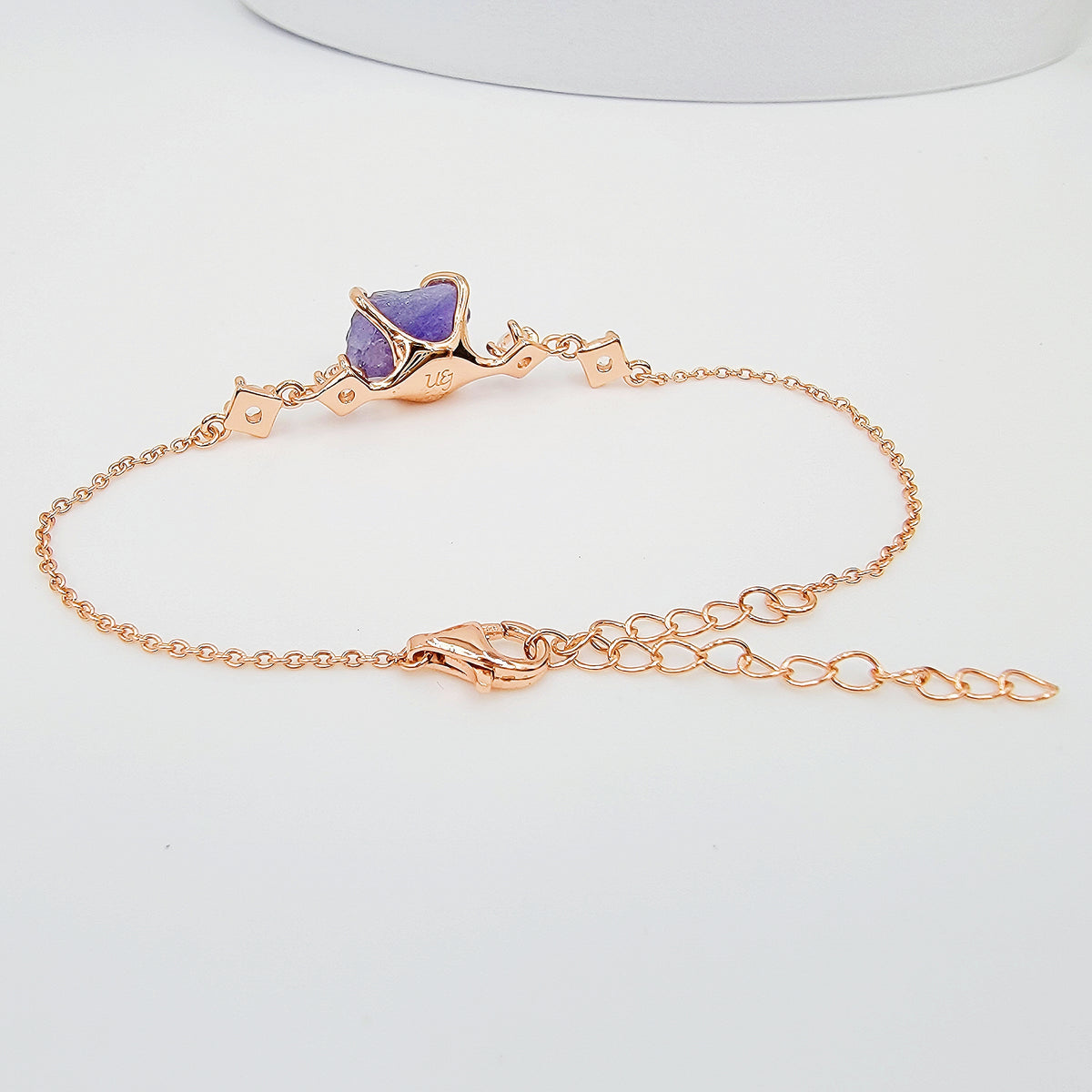 Raw Ametrine Chain Bracelet