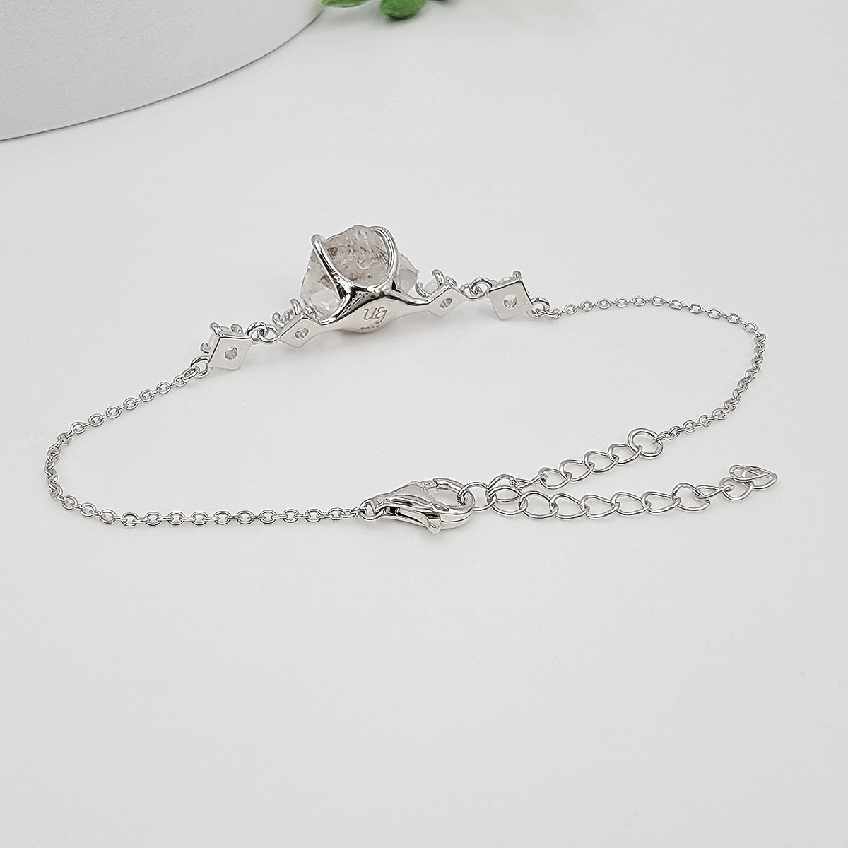 Herkimer Diamond Chain Bracelet